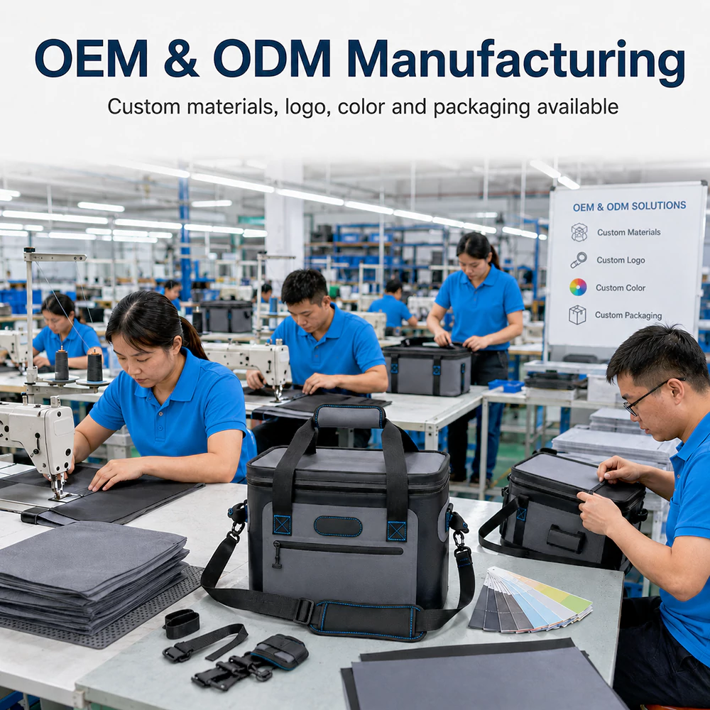 OEM ODM private label cooler bag customization logo color packaging options