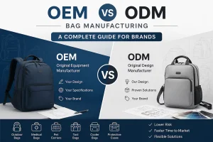 OEM vs ODM bag manufacturing comparison guide for custom bag brands