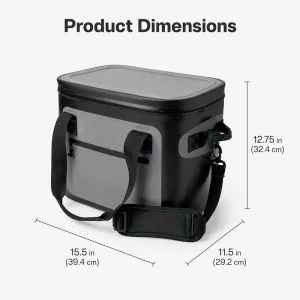 Soft cooler bag dimensions 15.5 x 11.5 x 12.75 inches technical size chart