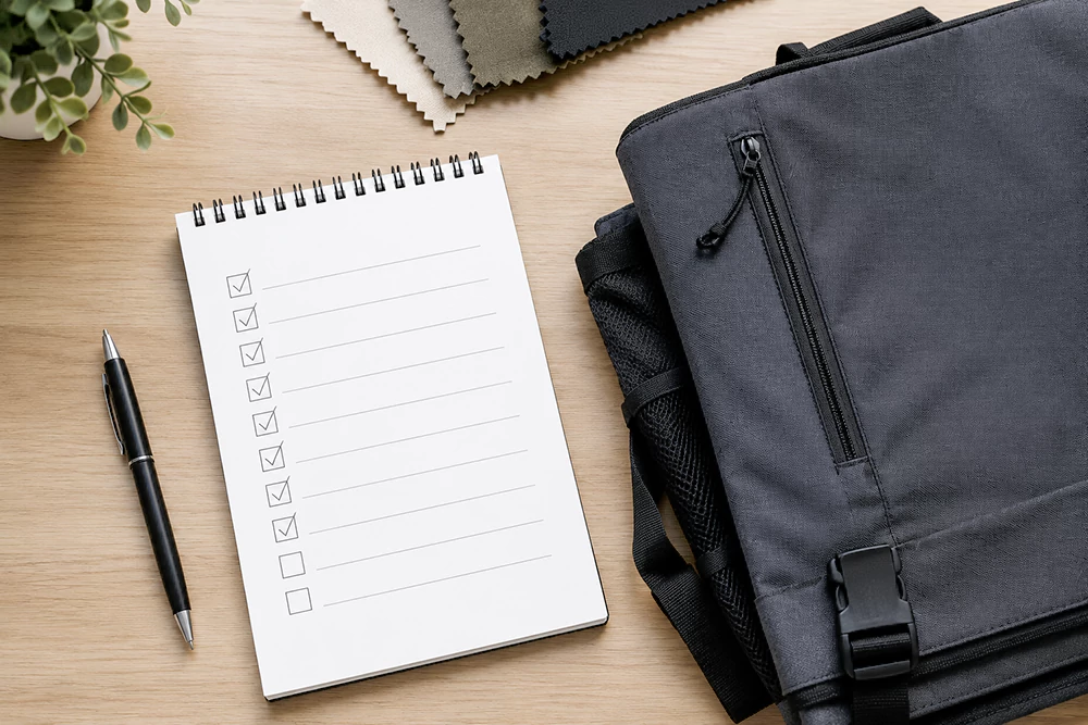 custom bag manufacturer buyer sourcing checklist