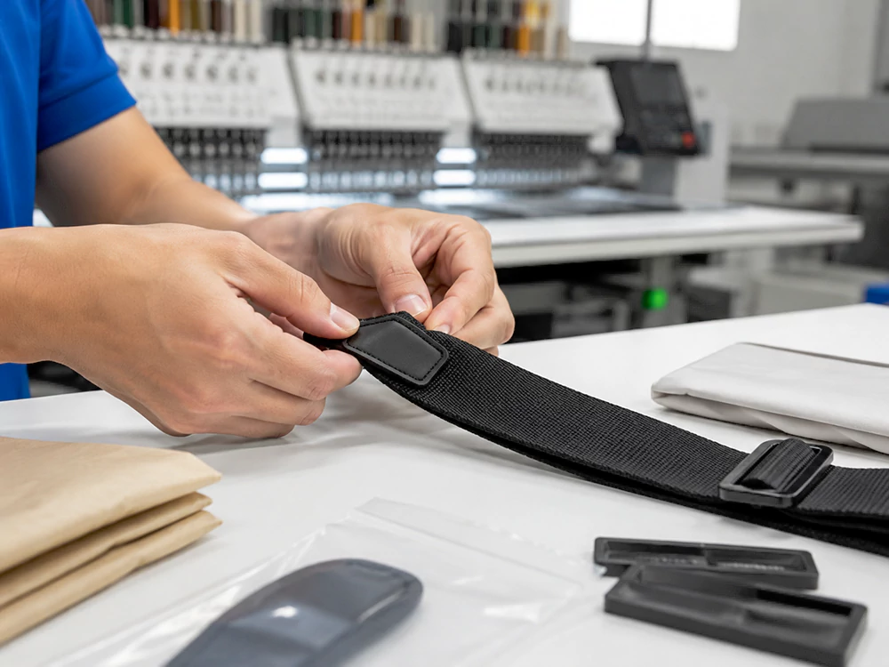 private label bag manufacturer logo and packaging setup